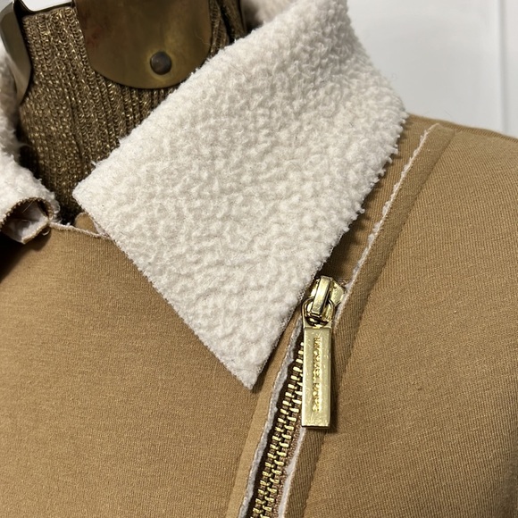 MICHAEL MICHAEL KORS SHERPA LINED MOTO STYLE JACKET SMALL - Picture 6 of 16